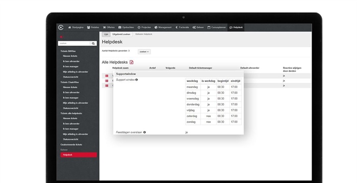 Helpdesk uitbreidingen